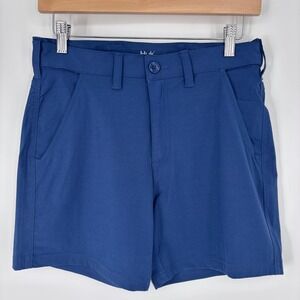 Huk Pursuit Shorts Womens Small Blue Stretch Performance Fishing Hiking